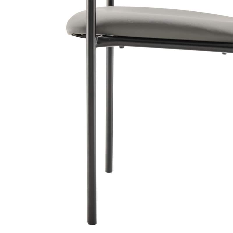 Comfort Stackable Steel Side Reception Chair with Arms - 23.5"D x 23.75"W x 33.25"H