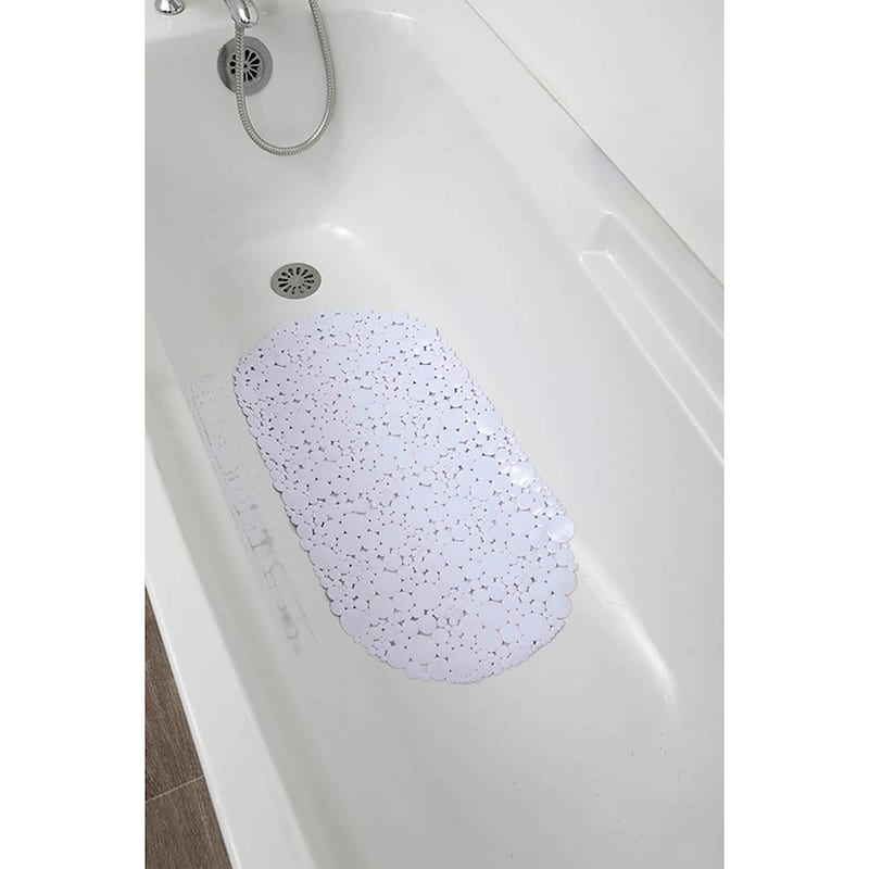 Bubbles Non-Slip Oval Bathtub Mat 28 L x 15 W
