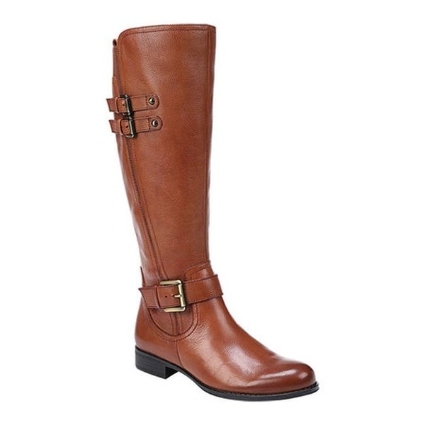 Shop Naturalizer Women&#39;s Jessie Wide Calf Riding Boot Banana Bread Leather - On Sale - Free ...