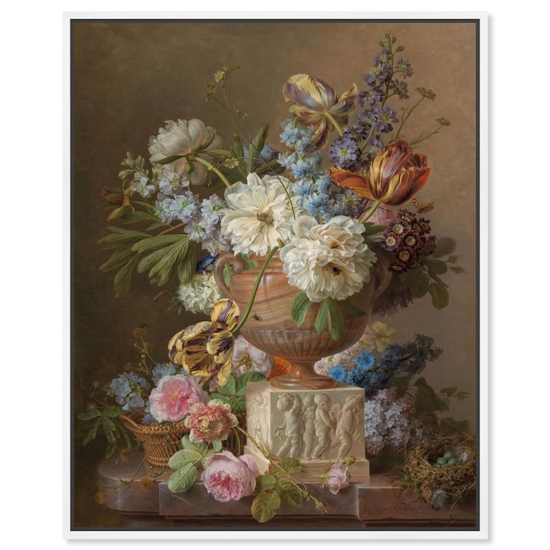 Alabaster Vase 1783 Canvas by Art Remedy - White - 36" x 45"
