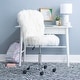 preview thumbnail 3 of 52, Clara Faux Fur Armless Office Chair