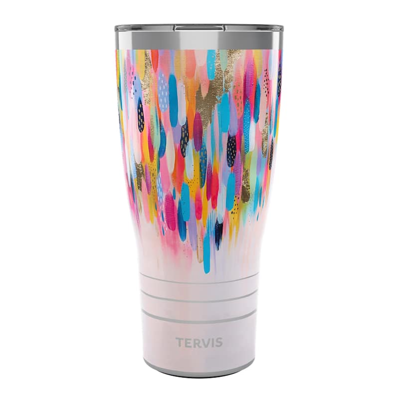 Tervis Traveler EttaVee Be Liquid Prism Triple Walled Insulated Travel Tumbler, Stainless Steel - 30oz