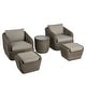 preview thumbnail 24 of 78, Patio Wicker Furniture Set Outdoor Rattan Bistro Set
