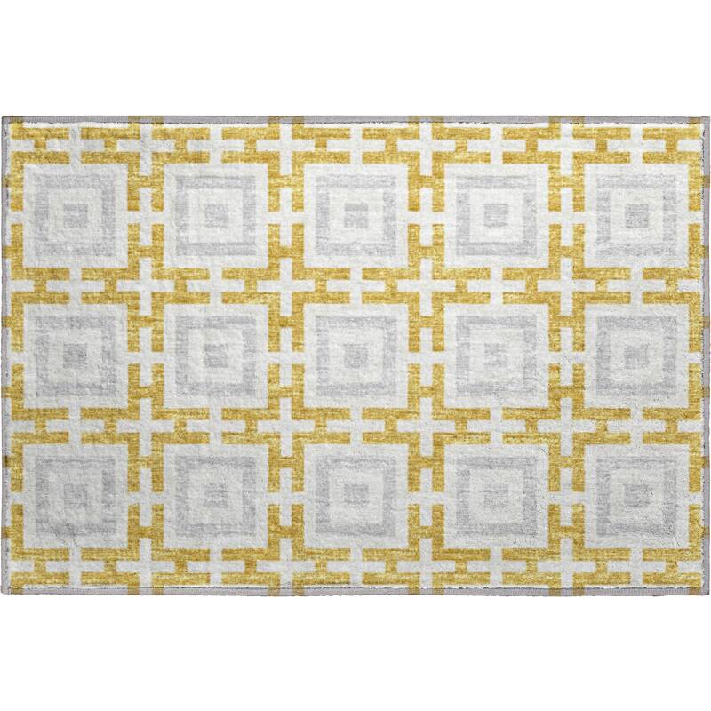 Premium Washable Super Soft Modern Mosaic Mayfield Rug