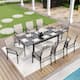 Option 9-Piece Brown Chairs