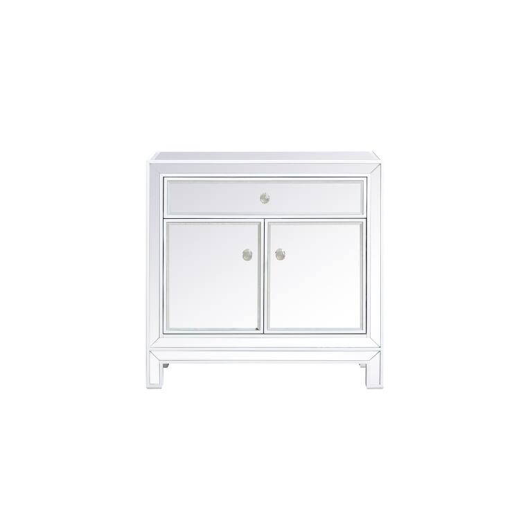 Rosa Mirrored Cabinet - 29 inch - White