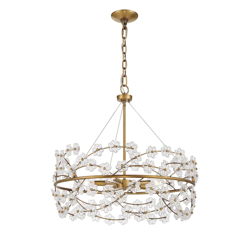 Savoy House 1-1727-5 Camille 5 Light 24" Wide Drum Chandelier