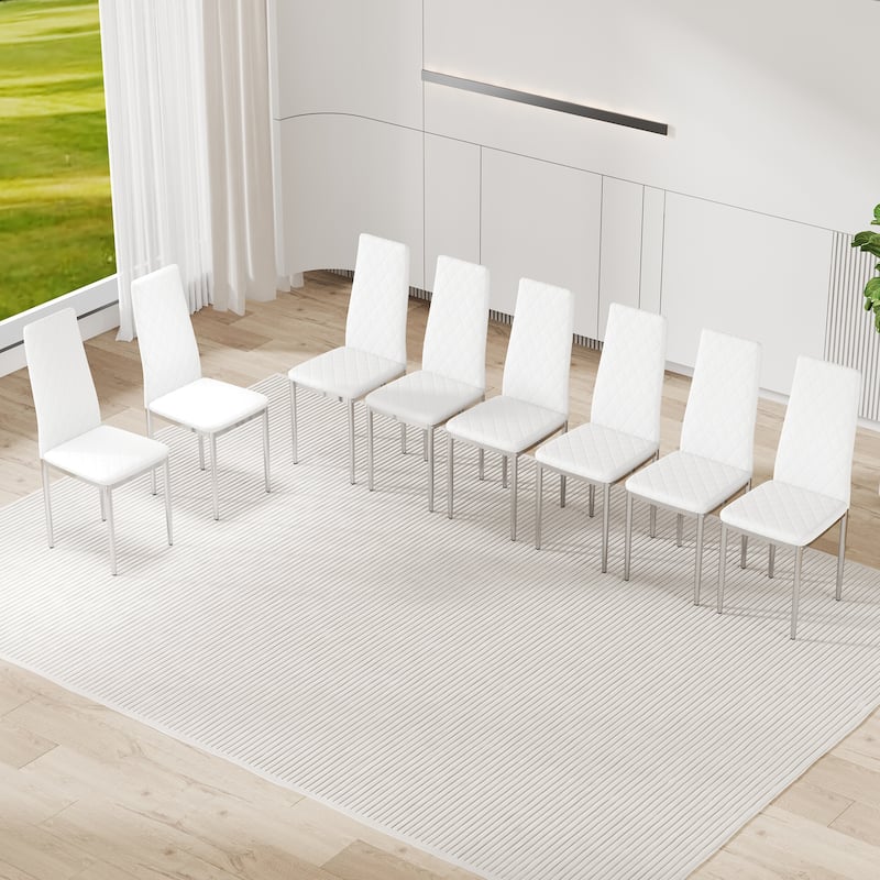 Upholstery Dining Chairs Set of 8