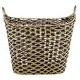 preview thumbnail 4 of 7, Brown Seagrass Bohemian Storage Basket 18 x 21 x 18 - 21 x 18 x 18