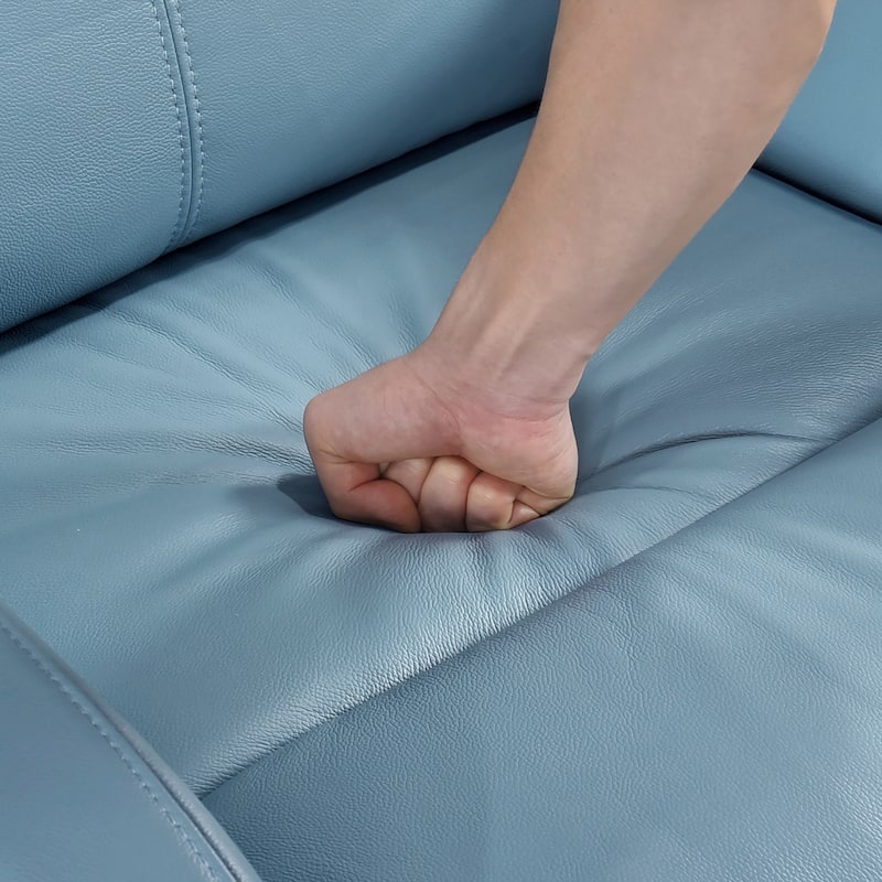 Creek 31.5" Leather Manual Swivel Glider Recliner - 360-Degree Swivel