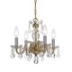 preview thumbnail 1 of 3, Crystorama Lighting Group Traditional Crystal 4 Light 15" Wide Polished Brass