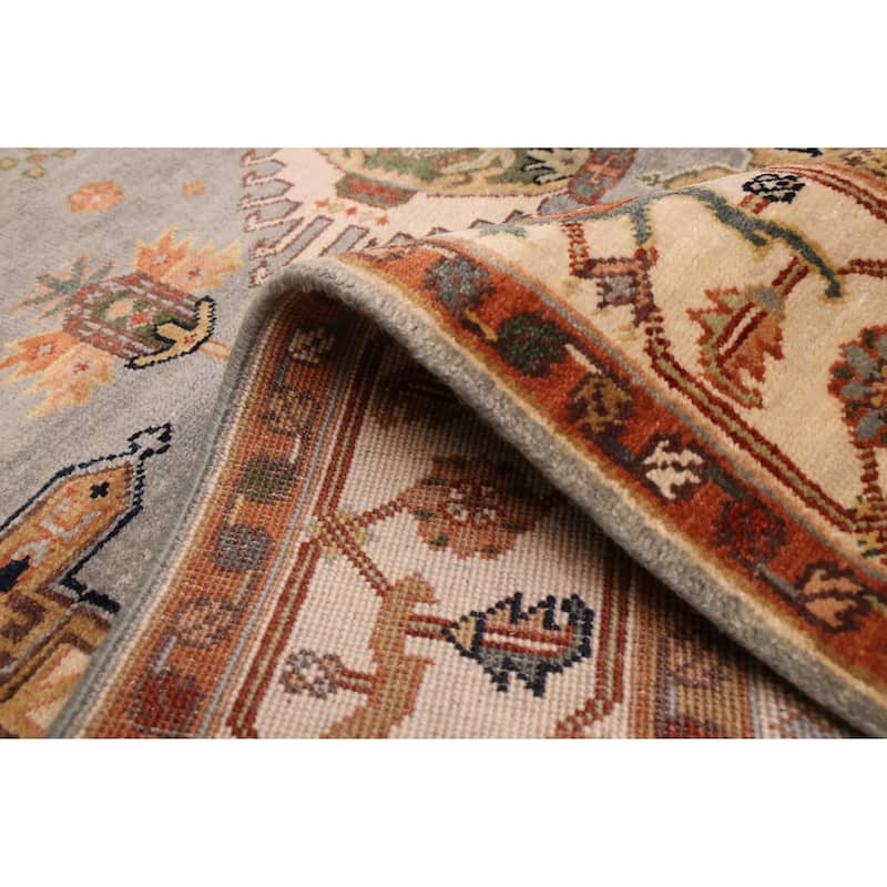 ECARPETGALLERY Hand-knotted Jules Sultane Light Denim Blue Wool Rug - 6'0 x 9'0