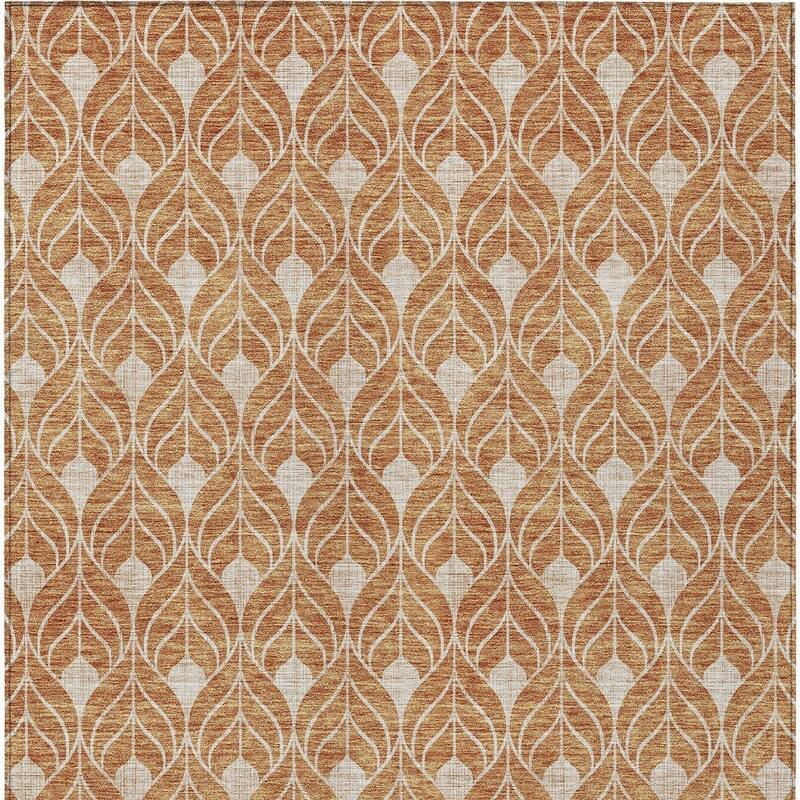 HomeRoots Geometric Transitional Rectangle Outdoor Rug