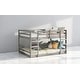 preview thumbnail 14 of 18, Full Over Full Bunk Bed with Ladder and Guardrails, Solid Wood Frame, No Box Spring Required