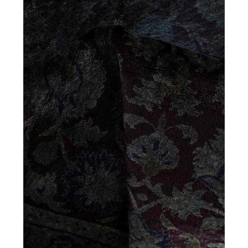 Overdyed One-of-a-Kind Hand-Knotted Area Rug - Black - 3' 2" x 5' 2"