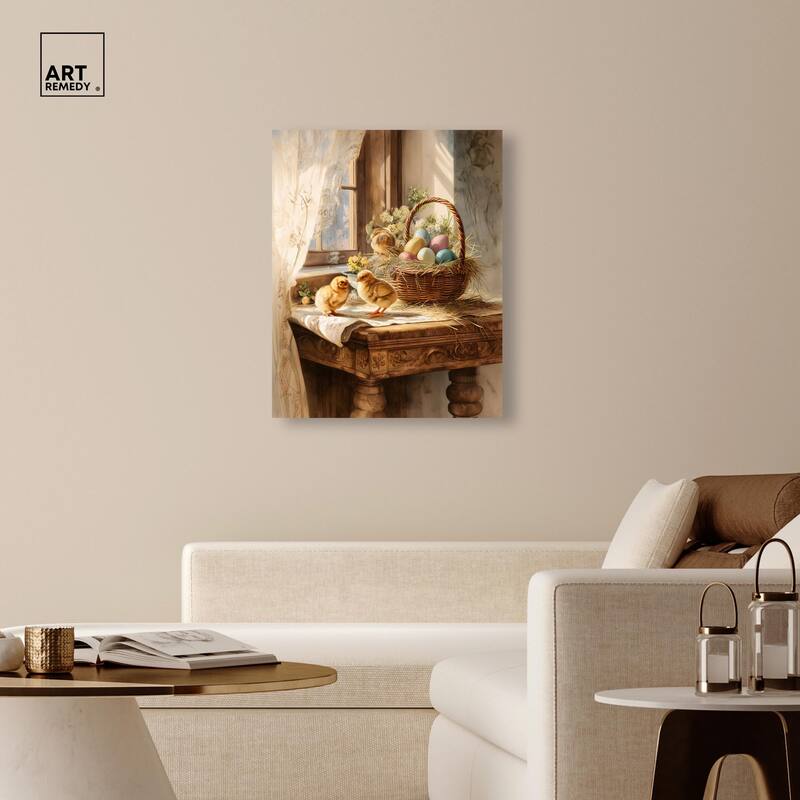 Easter Morn Canvas by Art Remedy, Gallery Wrapped