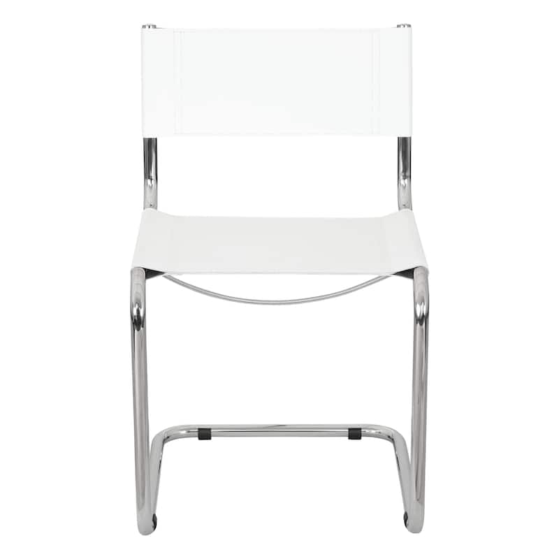 Breuer Chair Company Mart Stam Cantilever Side Chair w/ Chrome Frame (Various Bonded Leather Colors)