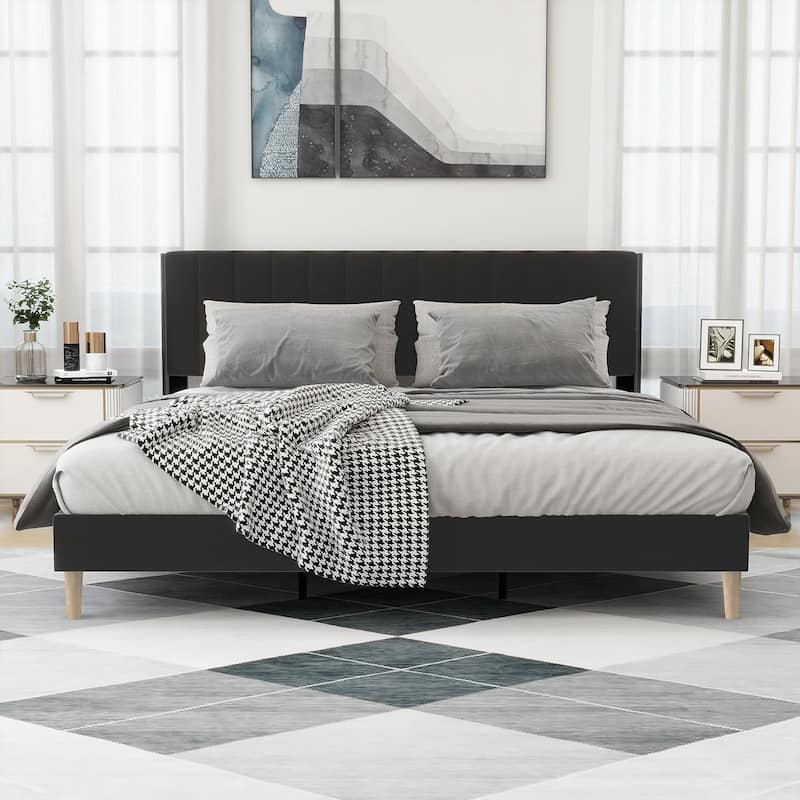 Alazyhome Upholstered Platform Bed Frame