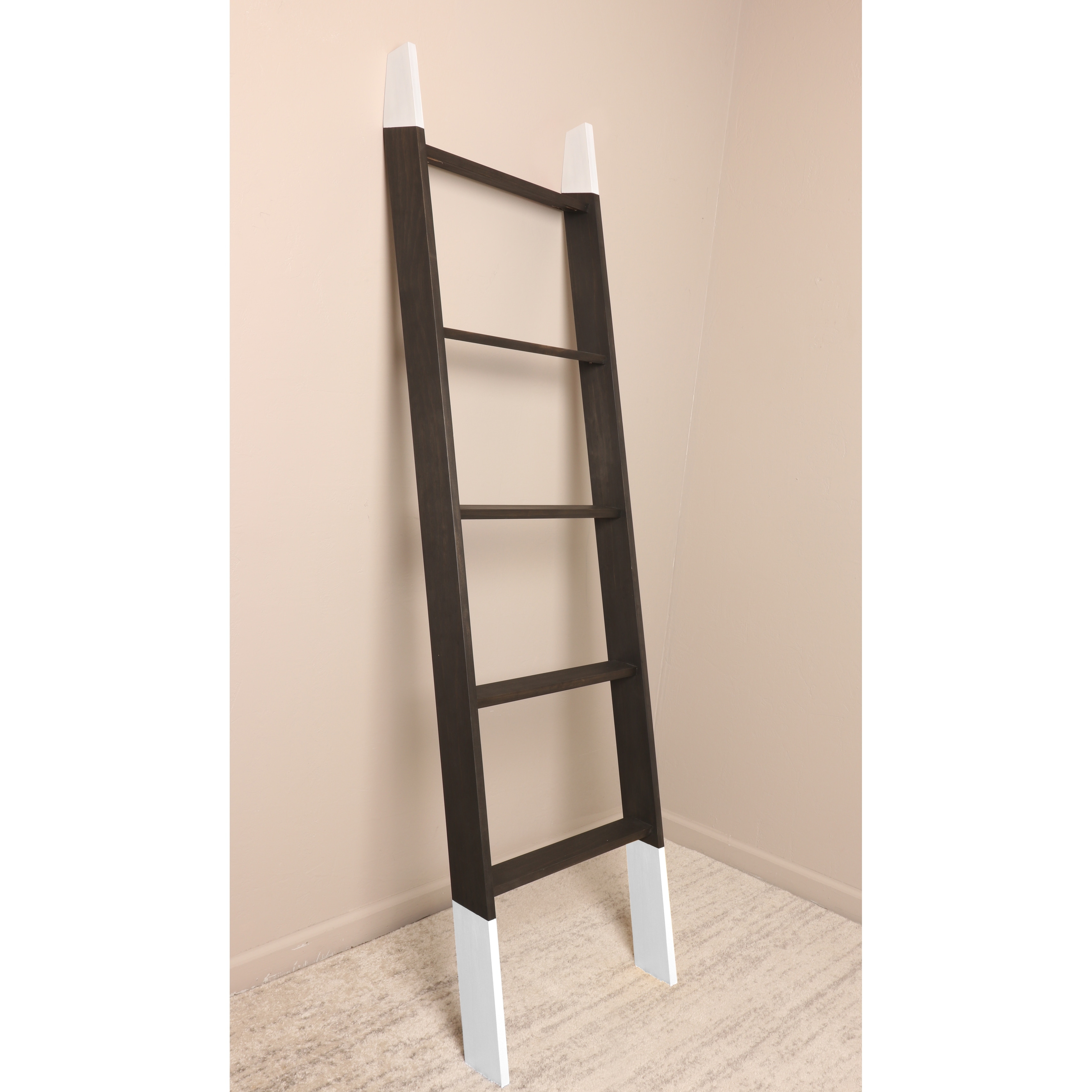 Shop Brandtworks Black With White Accent Blanket Ladder 20 X 72