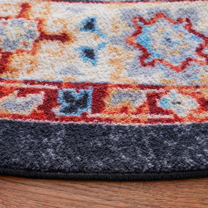 SAFAVIEH Riviera Machine Washable Slip Resistant Vertie Oriental Rug
