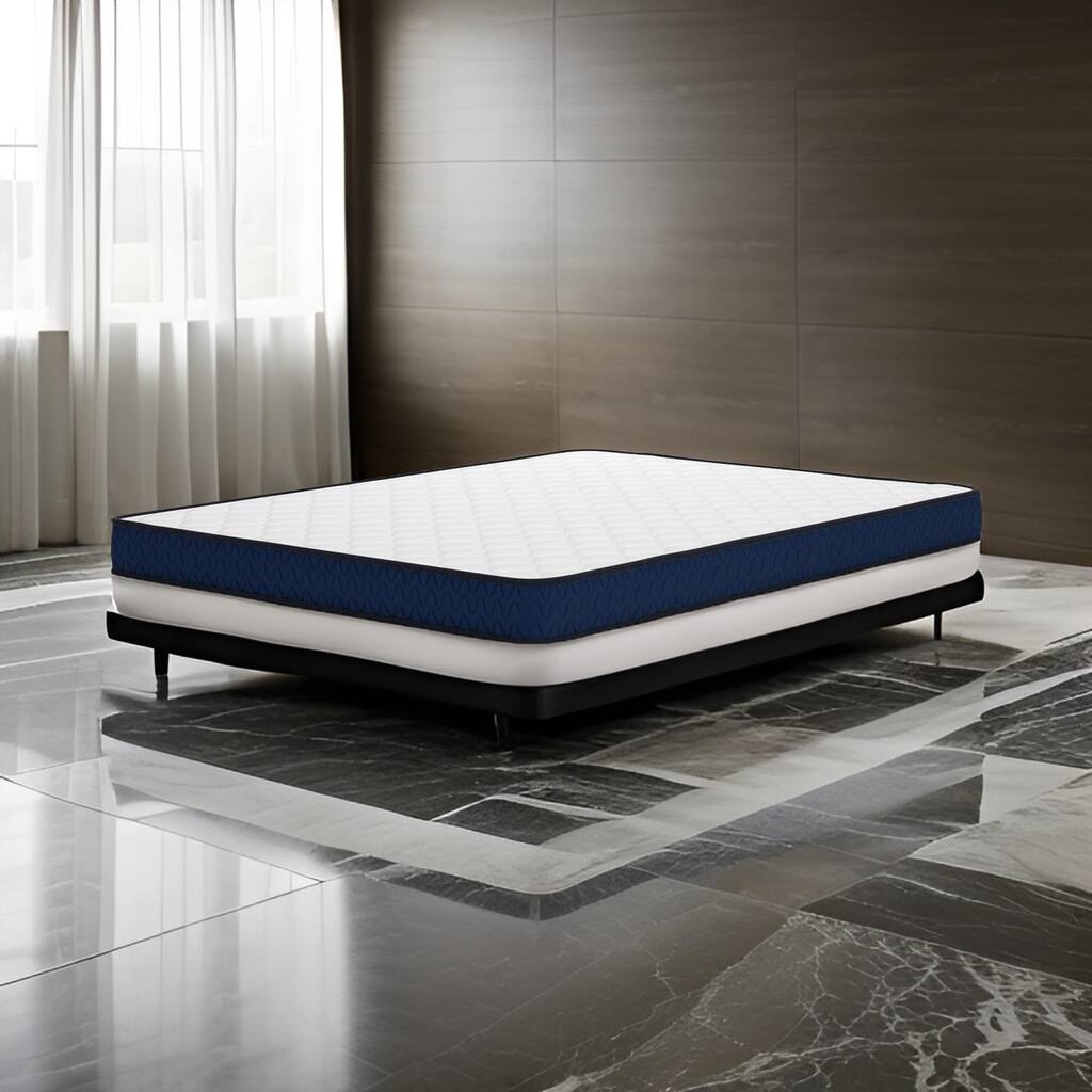 Liya 6 Inch Firm Full Mattress, Plush Foam Fill, 4 Way Stretch Knit Cover