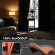 preview thumbnail 62 of 91, Deconovo 100 Percent Blackout with Liner Grommet Curtain (2 Panel)