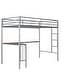 preview thumbnail 7 of 25, Twin Metal Loft Bed with Desk, Ladder and Guardrails