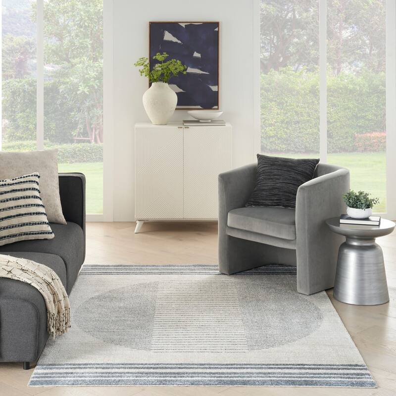 Nourison Astra Machine Washable Linear Area Rug