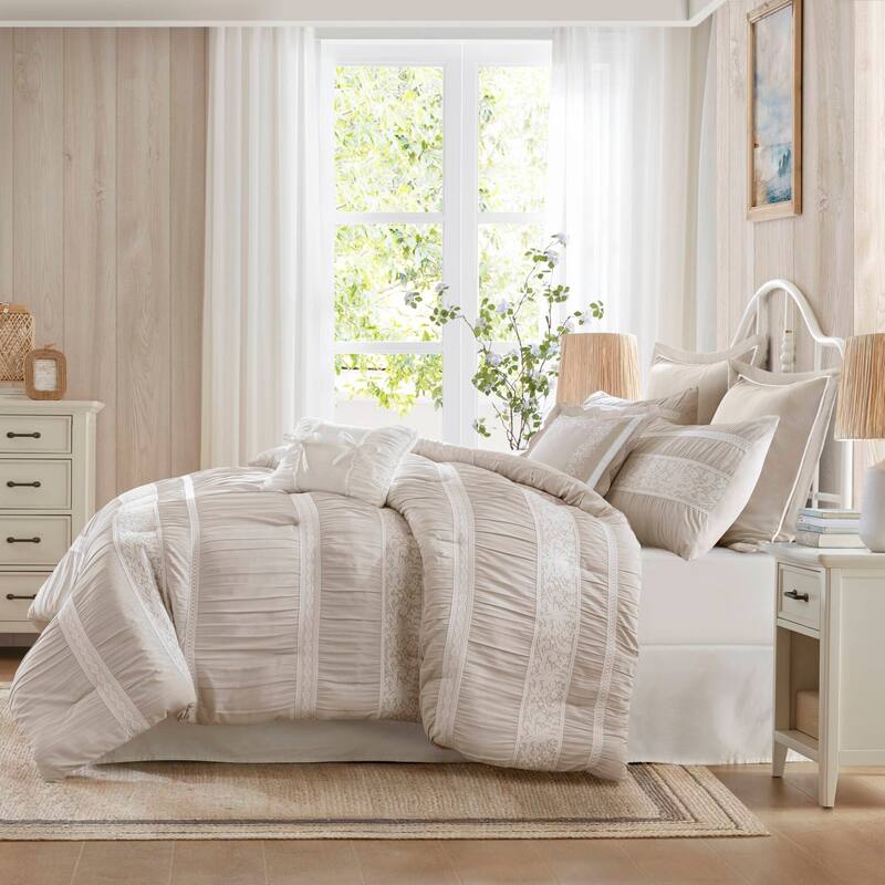 Madison Park Perryn 7 Piece Jacquard Comforter Set