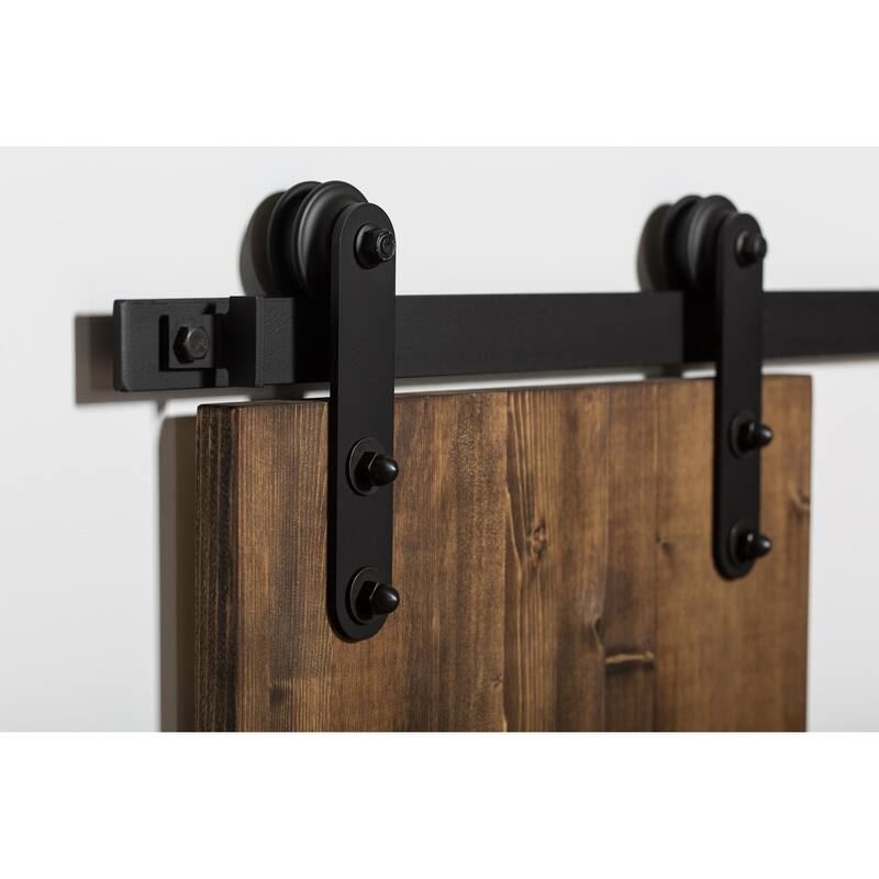 Leatherneck Hardware 141 Light Series 96 Inch Rounded Style for - Black