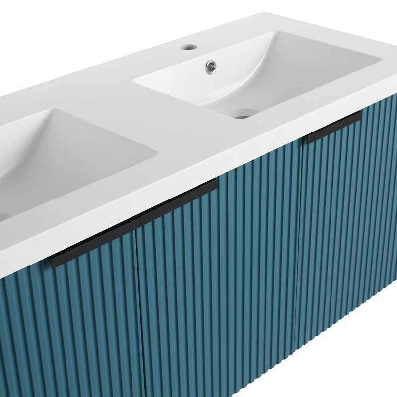 Wall Mounted Bathroom Vanity with Resin Sink