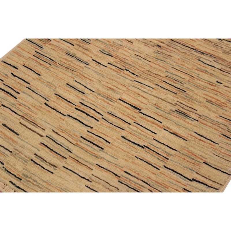 Boho Earthline Gabbeh Hand Knotted Wool Area Rug