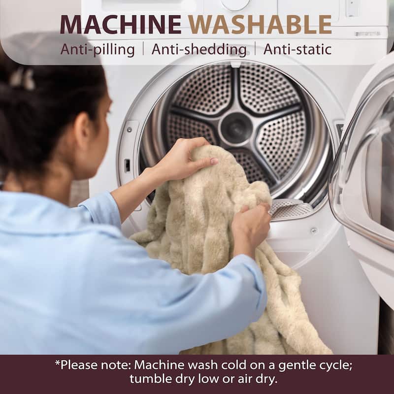 Soft Plush Faux Fur Fuzzy Throw