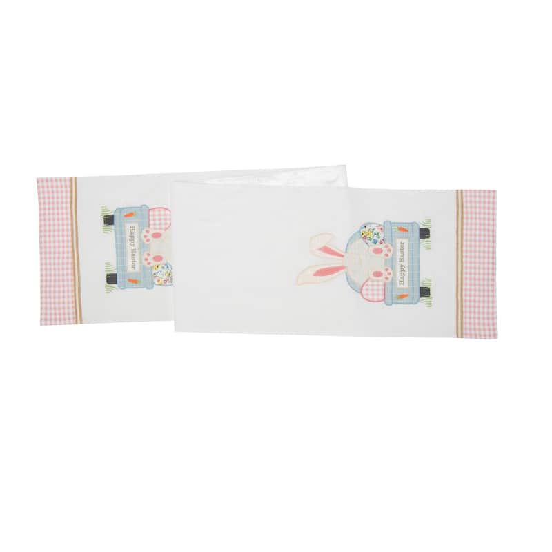 13" x 72" Happy Easter Bunny Rabbit Spring Table Runner