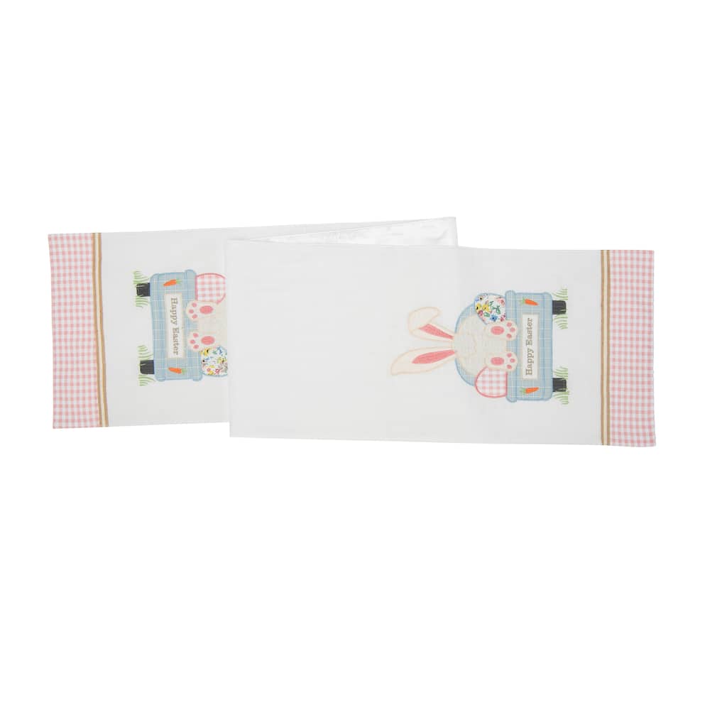 13" x 72" Happy Easter Bunny Rabbit Spring Table Runner