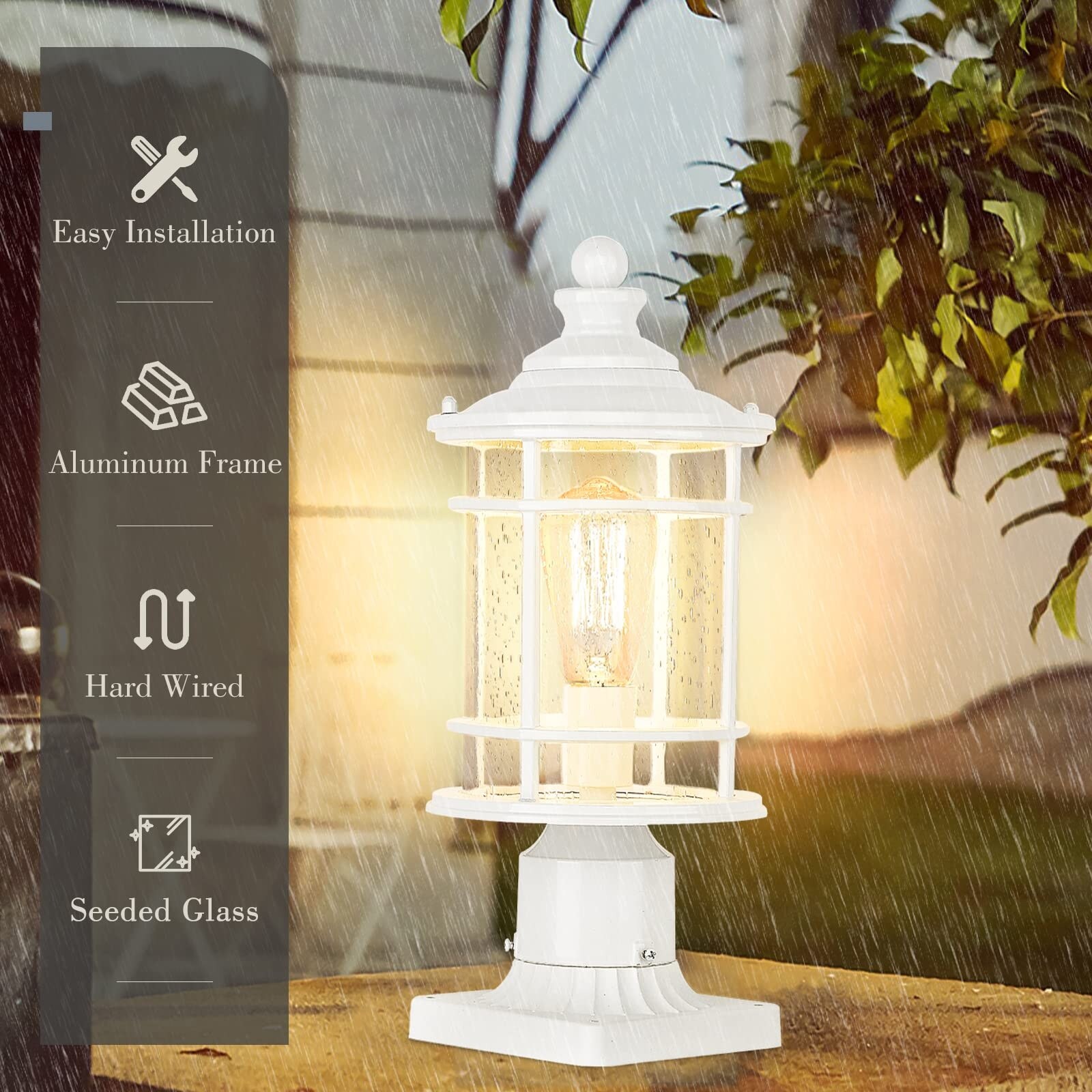 White post light deals