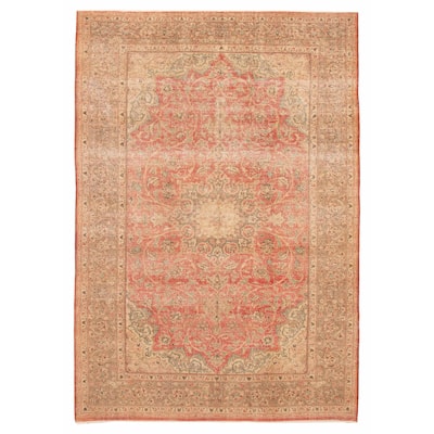 ECARPETGALLERY Hand-knotted Antalya Vintage Red Wool Rug - 8'0 x 11'7