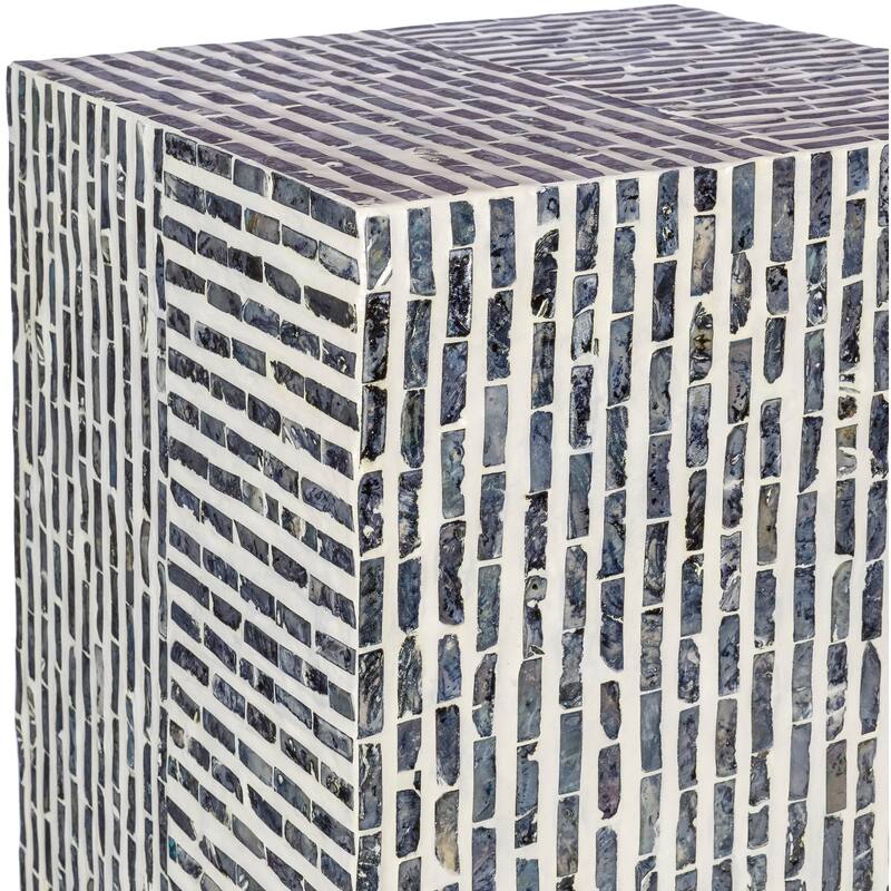 Akane Shell Geometric End Table