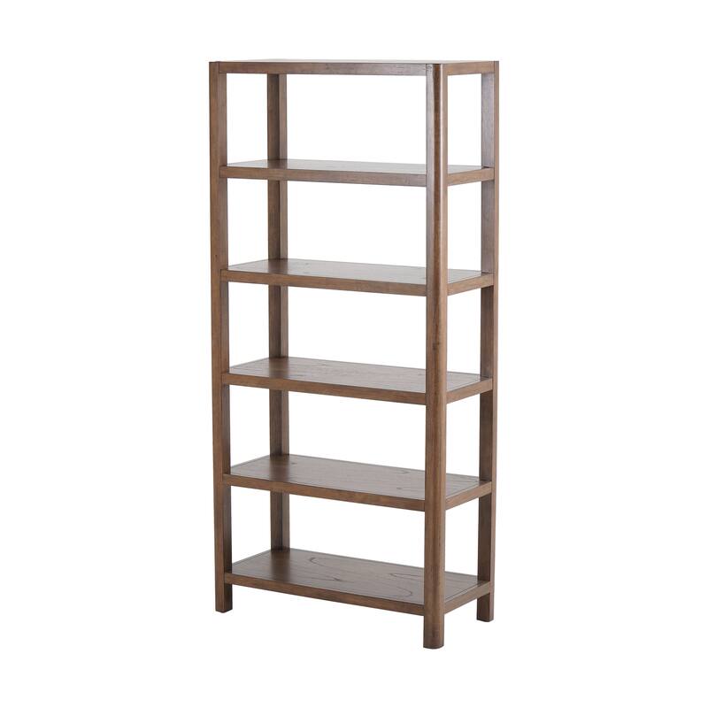 NPD Furniture Trevin 5-Tier Ladder Bookcase - Walnut
