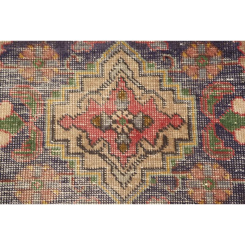 Hand Knotted Oriental 100% Wool Carpet Traditional Floral Pink Tabriz Area Rug - 4' 10'' X 3' 2''
