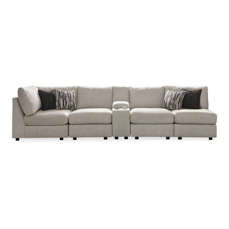 Signature Design by Ashley Kellway Beige 5-Piece Sectional - 114"W x 70"D x 39"H