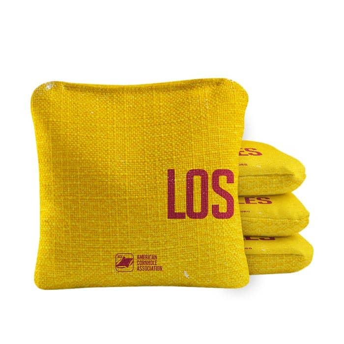 Los Angeles Gold Dual Sided Cornhole Bags