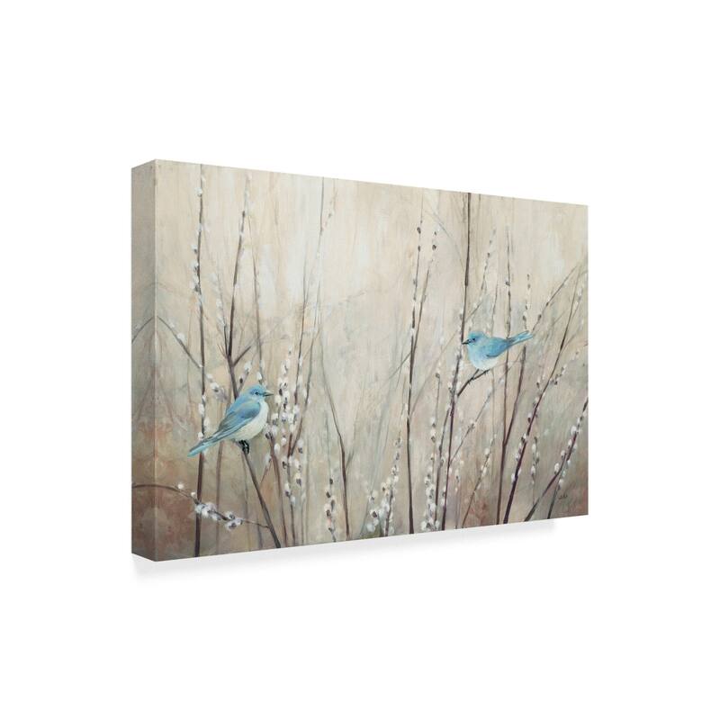 Julia Purinton 'Pretty Blue Birds' Canvas Art