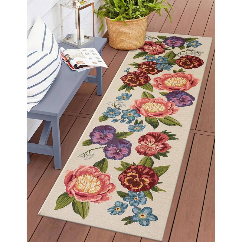 Liora Manne Marina Secret Garden Indoor/Outdoor Area Rug