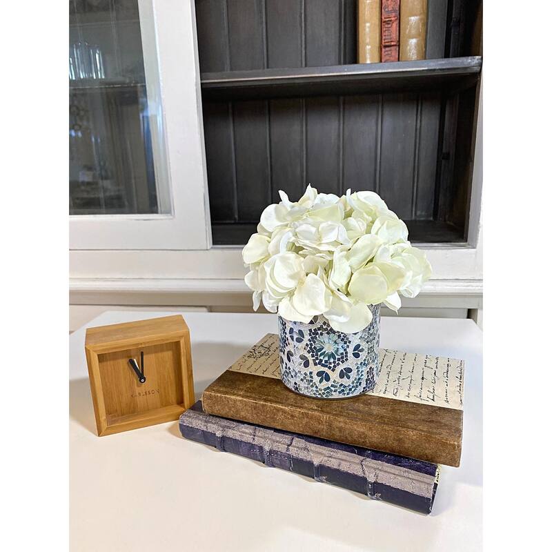 Hydrangea Arrangement in a Glass Vase