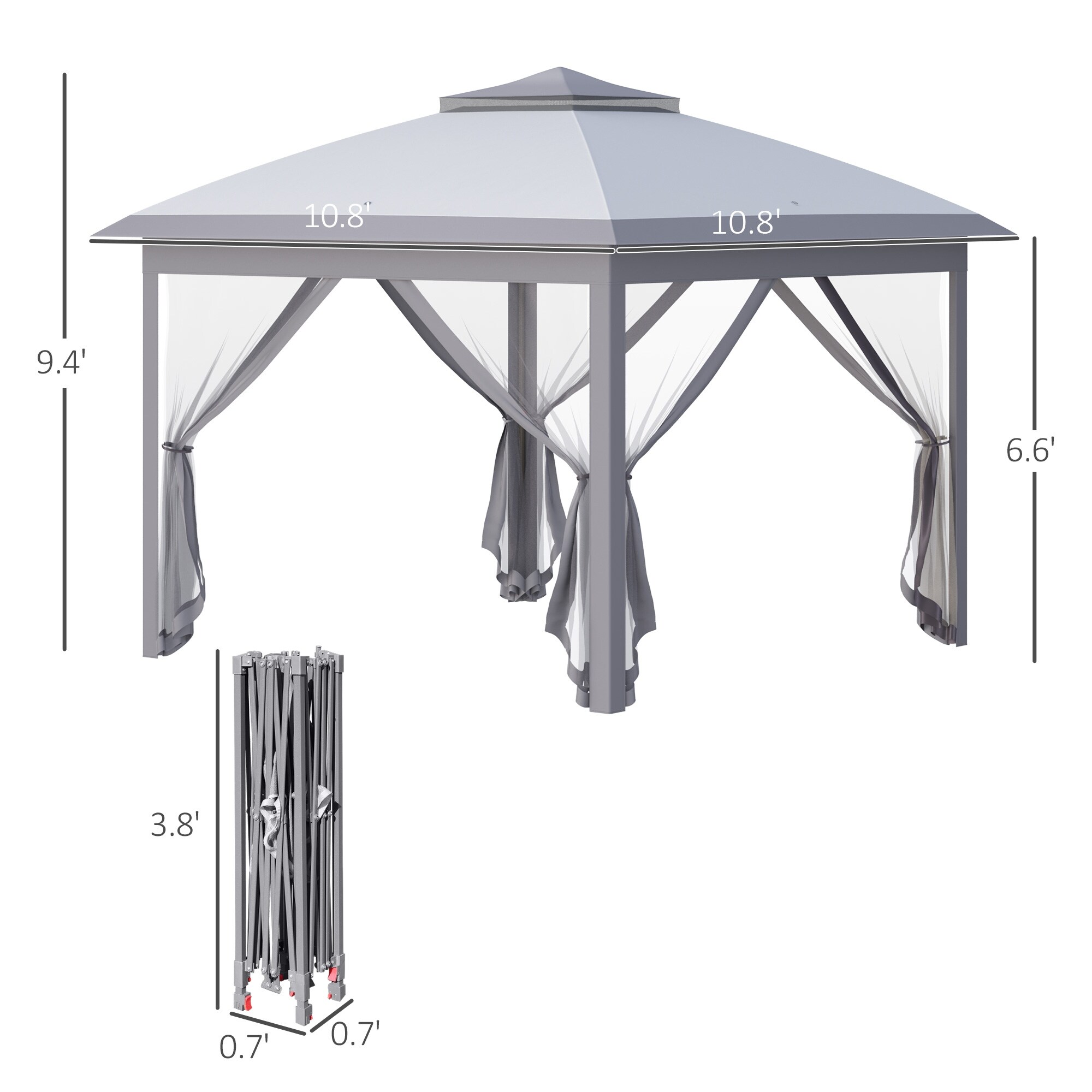 4 x 4 pop up gazebo