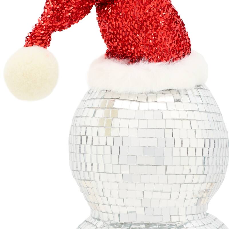 National Tree Company 12 in. Disco Snowman with Red Scarf - 12 in