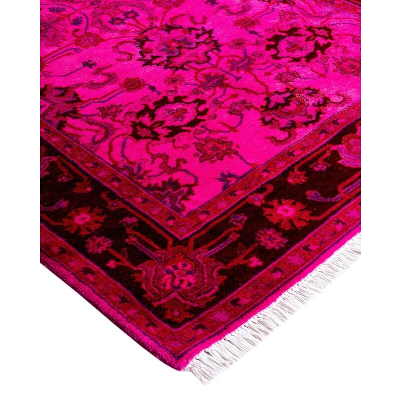 Contemporary Overdyed Wool Hand Knotted Area Rug - 2' 8" x 4' 3"