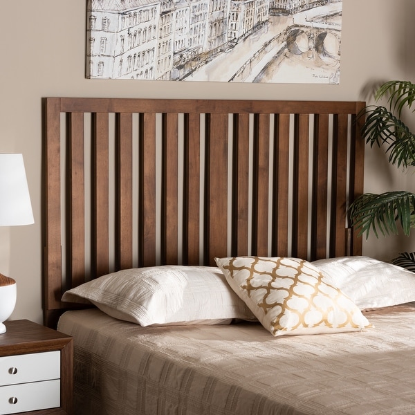 Walnut wood hot sale headboard
