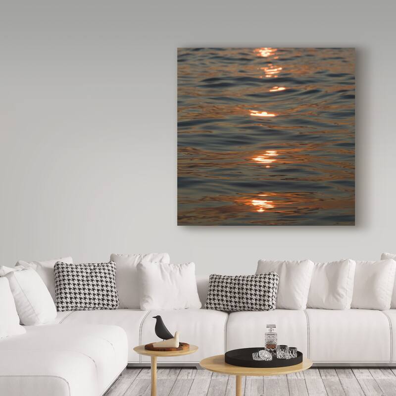 Kurt Shaffer 'Sunset Zen Reflections' Canvas Art